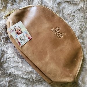 NWT Premium Leather Cosmetic Bag